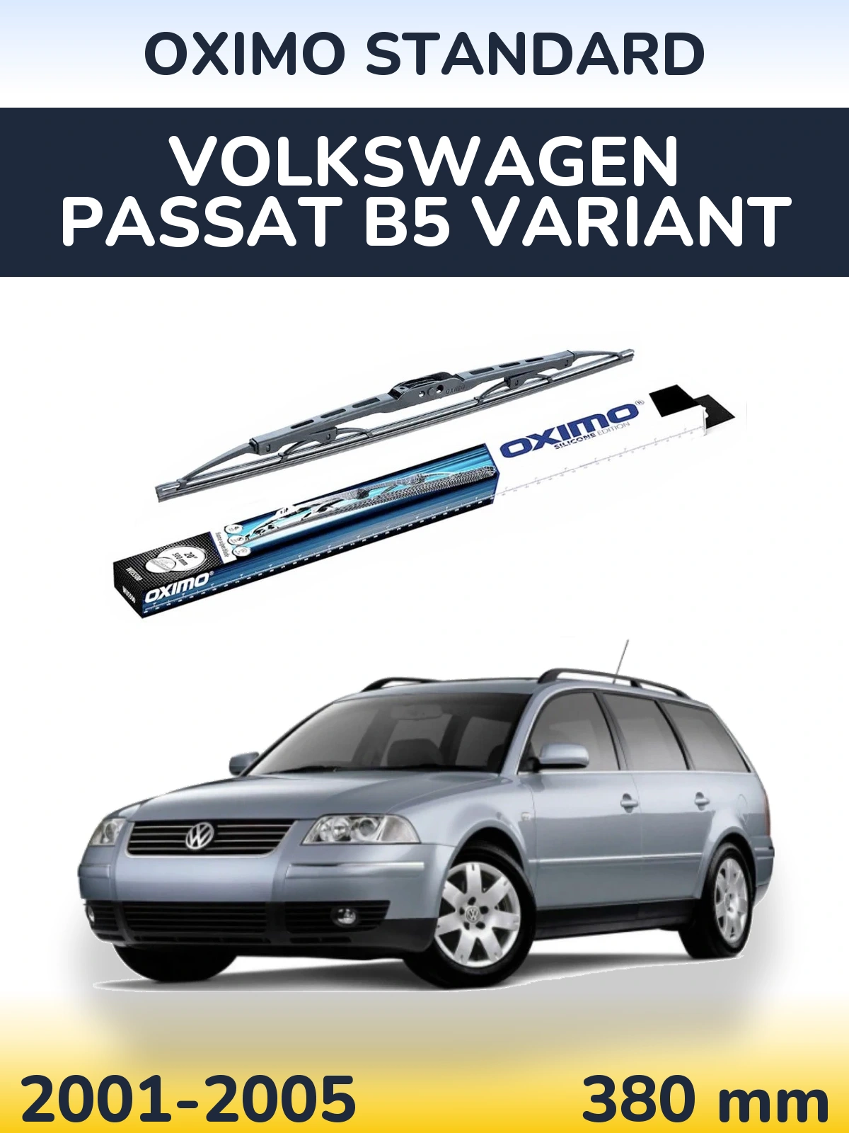 Tylna wycieraczka Oximo Standard 375 mm do Volkswagen Passat B5 Variant 2001-2005