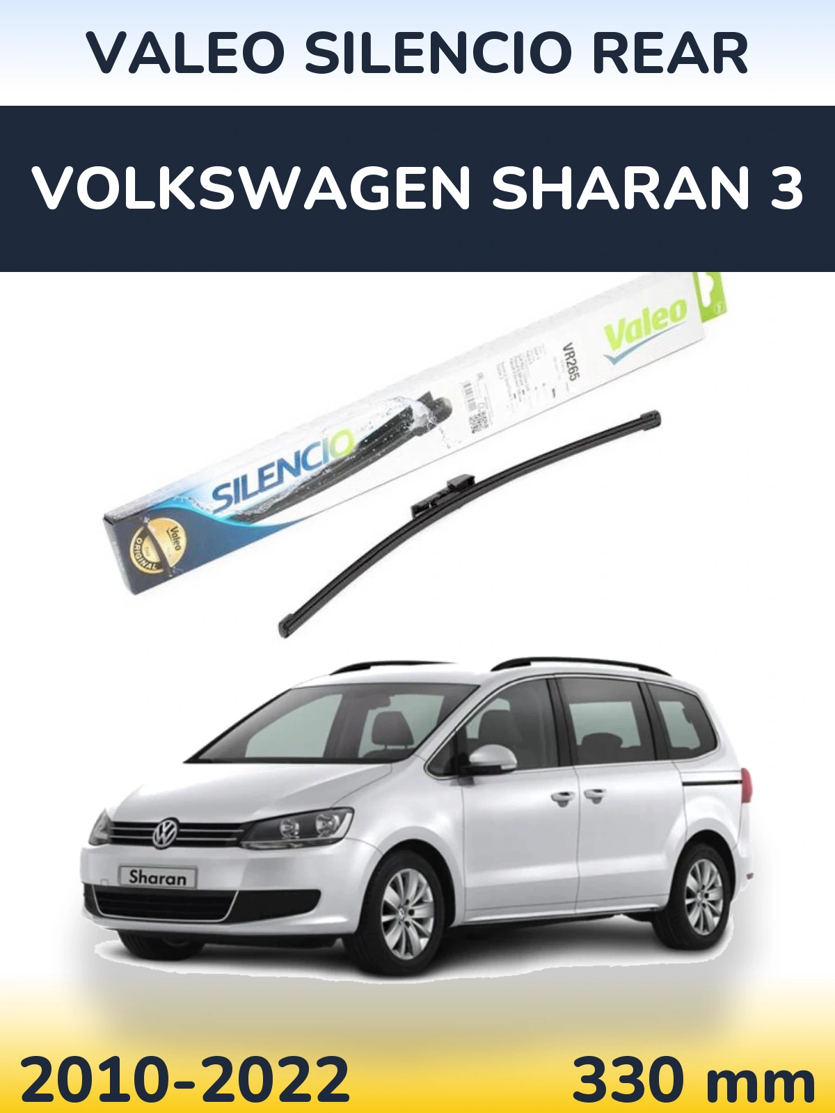 Tylna wycieraczka Valeo Silencio Rear 335 mm do Volkswagen Sharan 3 2010-2022