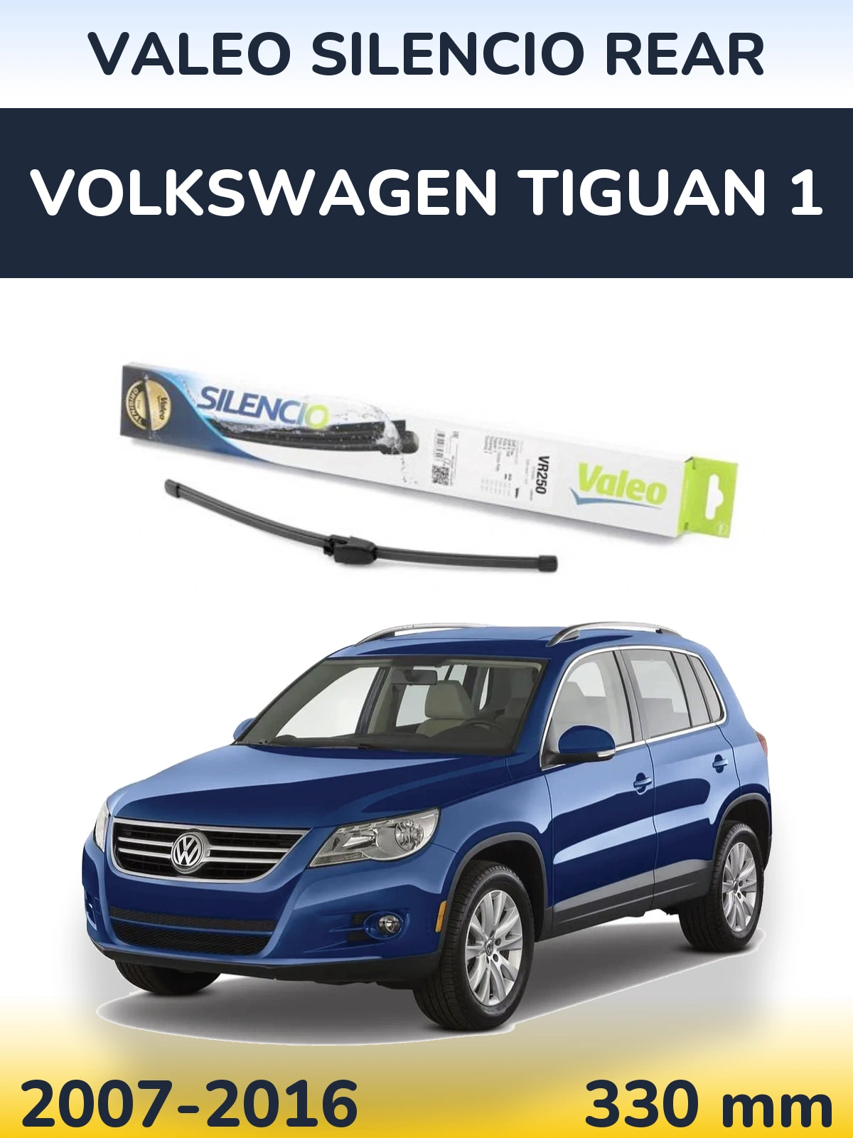Tylna wycieraczka Valeo Silencio Rear 335 mm do Volkswagen Tiguan 1 2007-2016