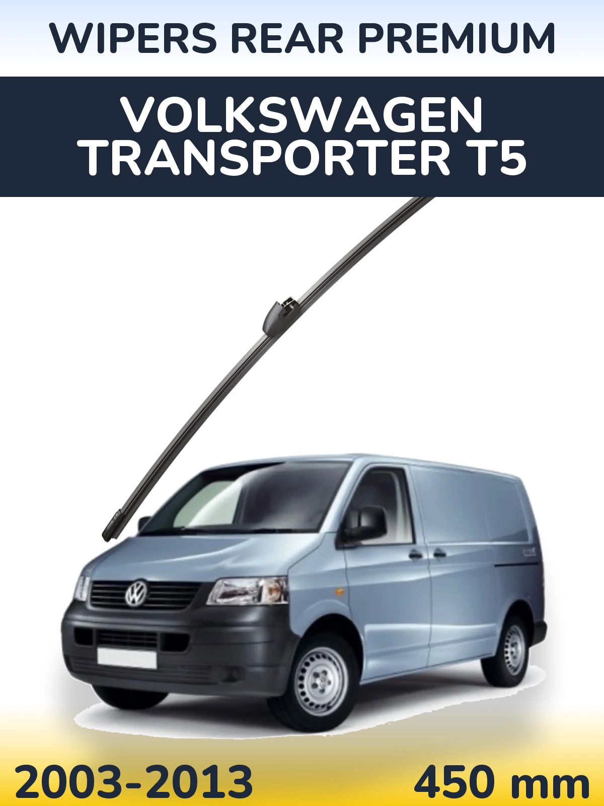 Tylna wycieraczka WIPERS REAR PREMIUM 450 mm do Volkswagen Transporter T5 2003-2013