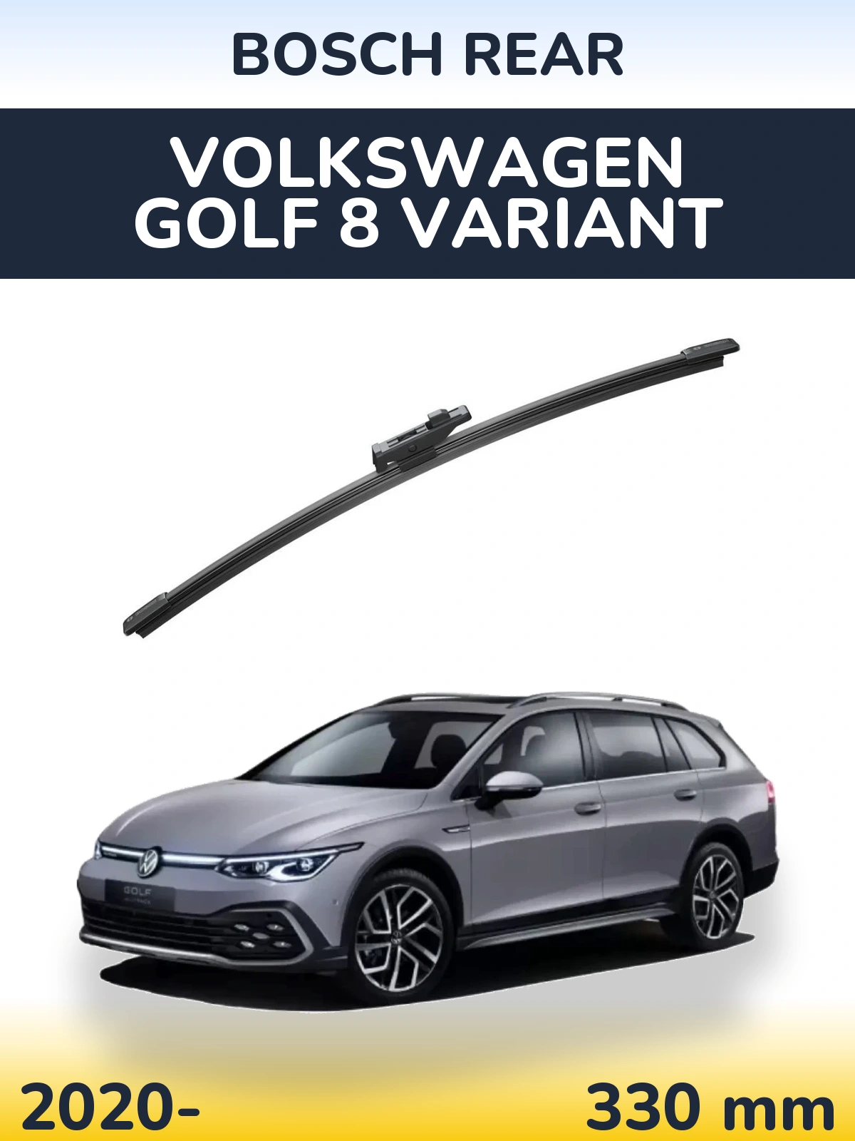 Tylna wycieraczka BOSCH Rear 330 mm do Volkswagen Golf 8 Variant 2020-2026