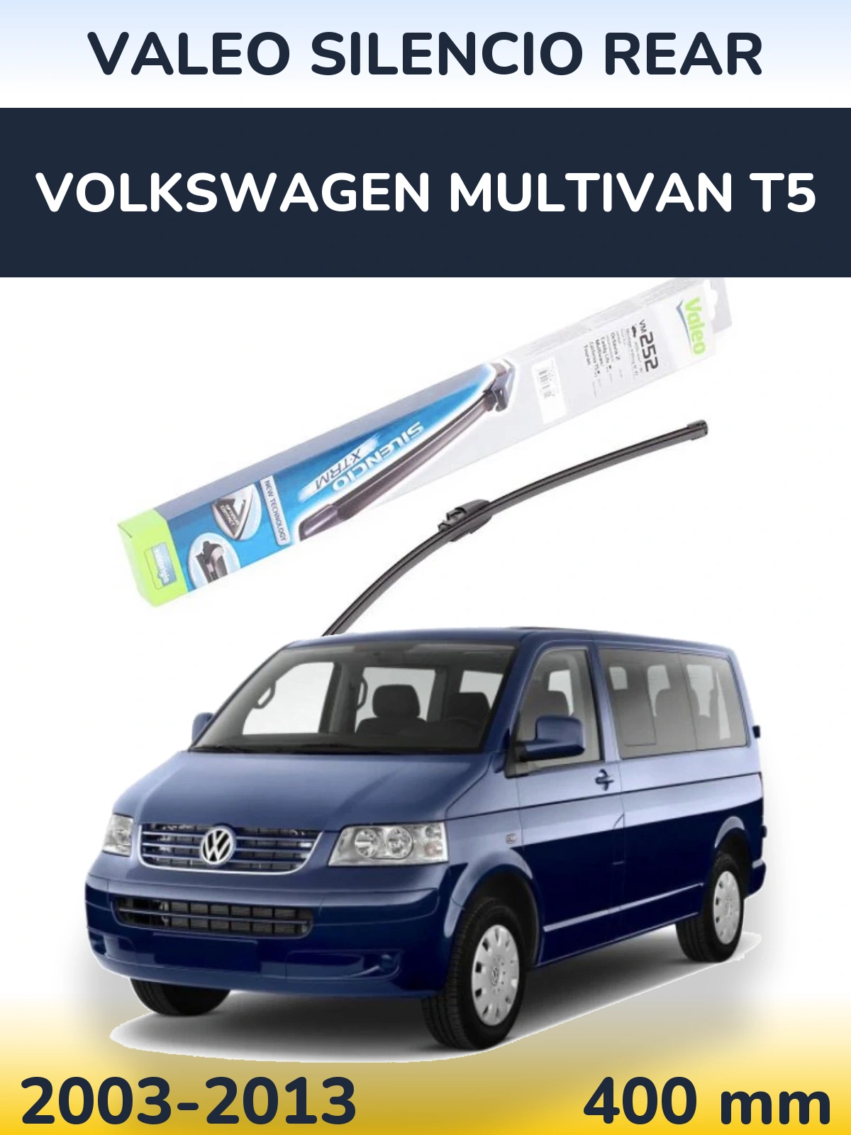 Tylna wycieraczka Valeo Silencio Rear 404 mm do Volkswagen Multivan T5 2003-2013