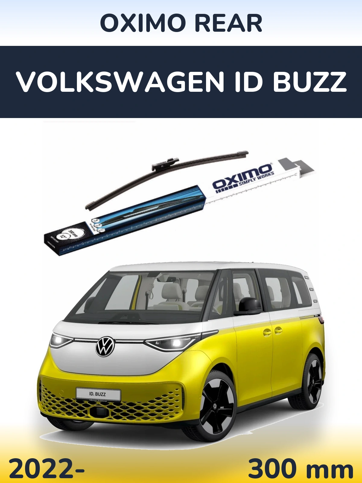 Задний дворник Oximo Rear 300 мм для Volkswagen ID Buzz 2022-2026
