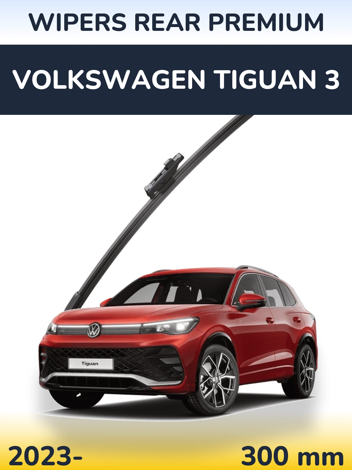 Rear wiper blade WIPERS REAR PREMIUM 300 mm for Volkswagen Tiguan 3 2023-2026