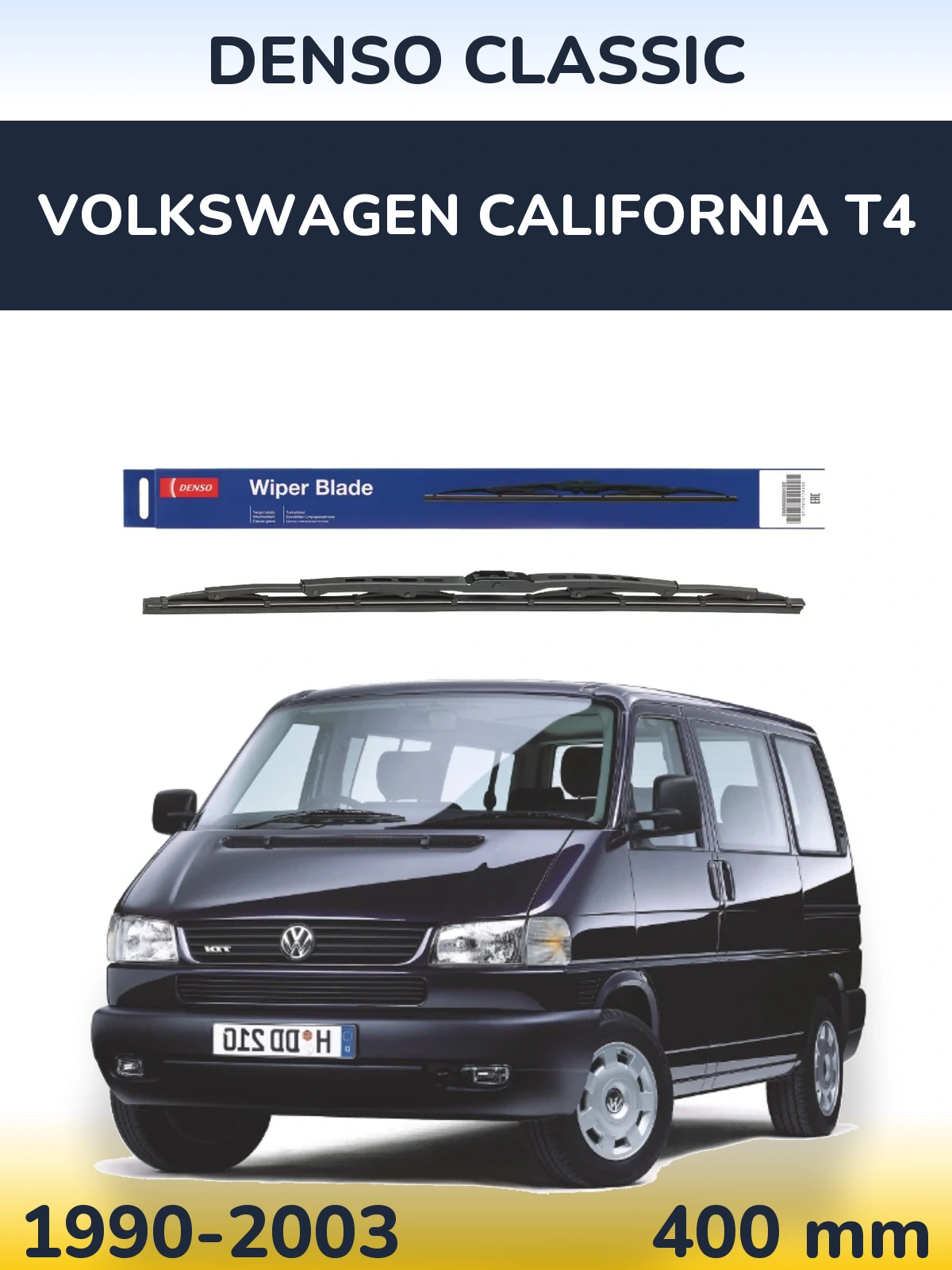 Задний дворник Denso Classic 400 мм для Volkswagen California T4 1990-2003