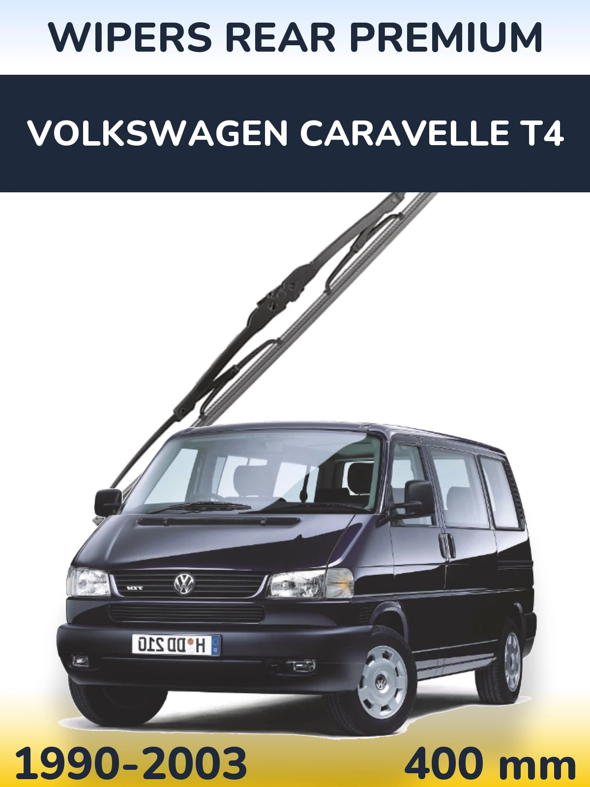Tylna wycieraczka WIPERS REAR PREMIUM 400 mm do Volkswagen Caravelle T4 1990-2003