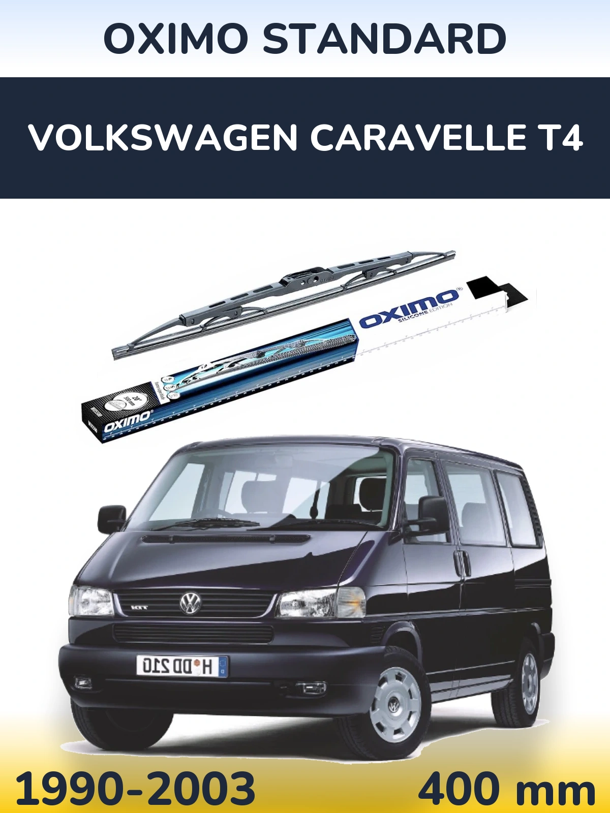 Rear wiper blade Oximo Standard 400 mm for Volkswagen Caravelle T4 1990-2003