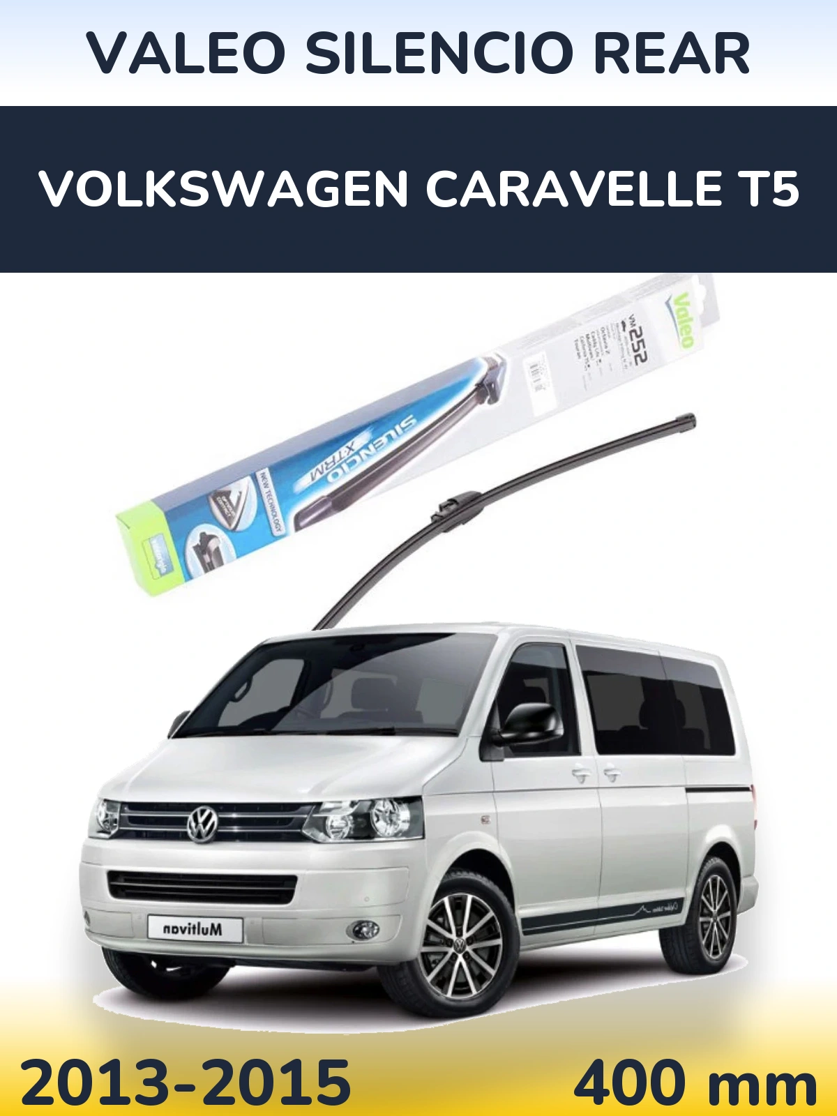Задний дворник Valeo Silencio Rear 404 мм для Volkswagen Caravelle T5 2013-2015