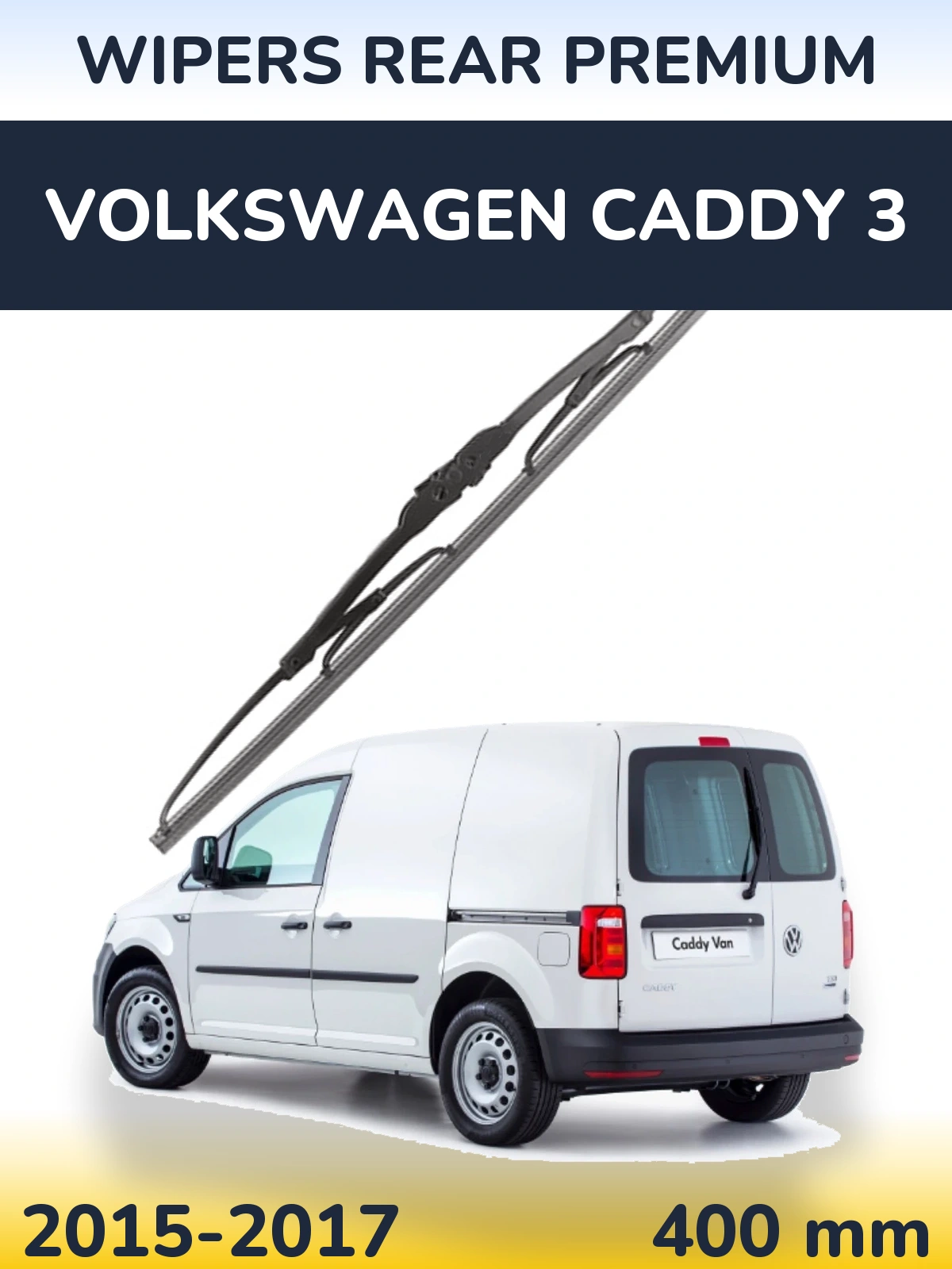 Tylna wycieraczka WIPERS REAR PREMIUM 400 mm do Volkswagen Caddy 3 2015-2017