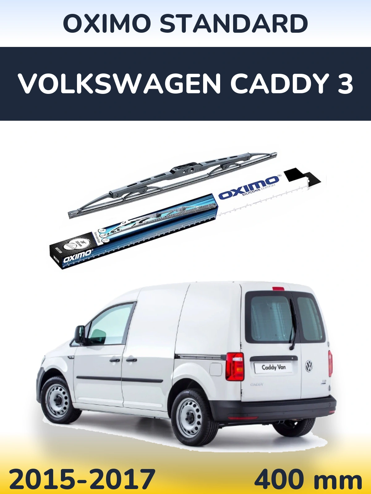 Tylna wycieraczka Oximo Standard 400 mm do Volkswagen Caddy 3 2015-2017