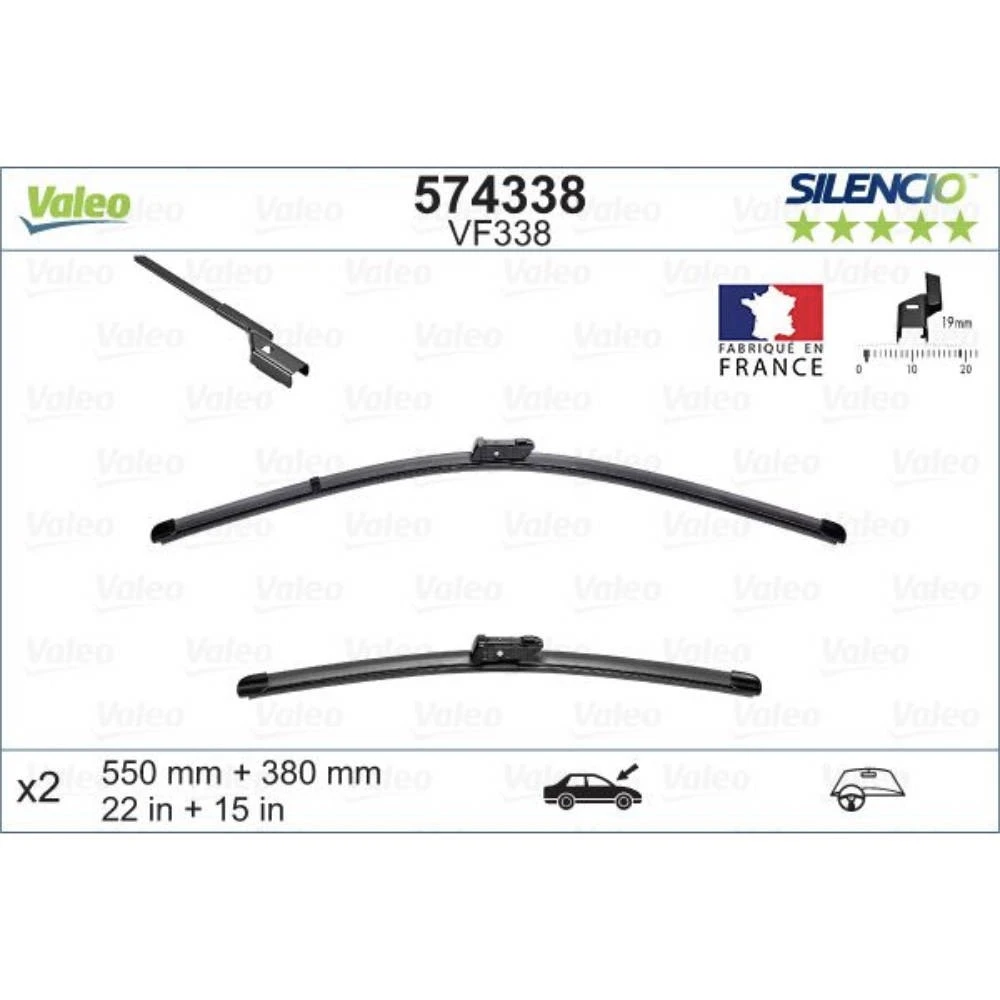 Wycieraczki Valeo Silencio Flat do Nissan Juke