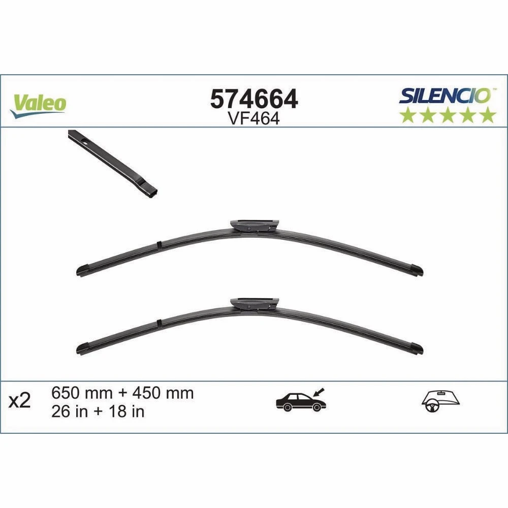 Wycieraczki Valeo Silencio Flat do Peugeot Expert