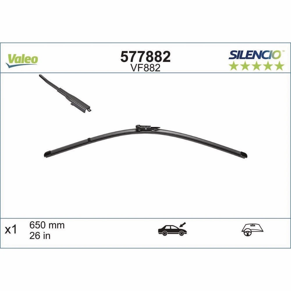 Wycieraczki Valeo Silencio Flat do Citroen C1