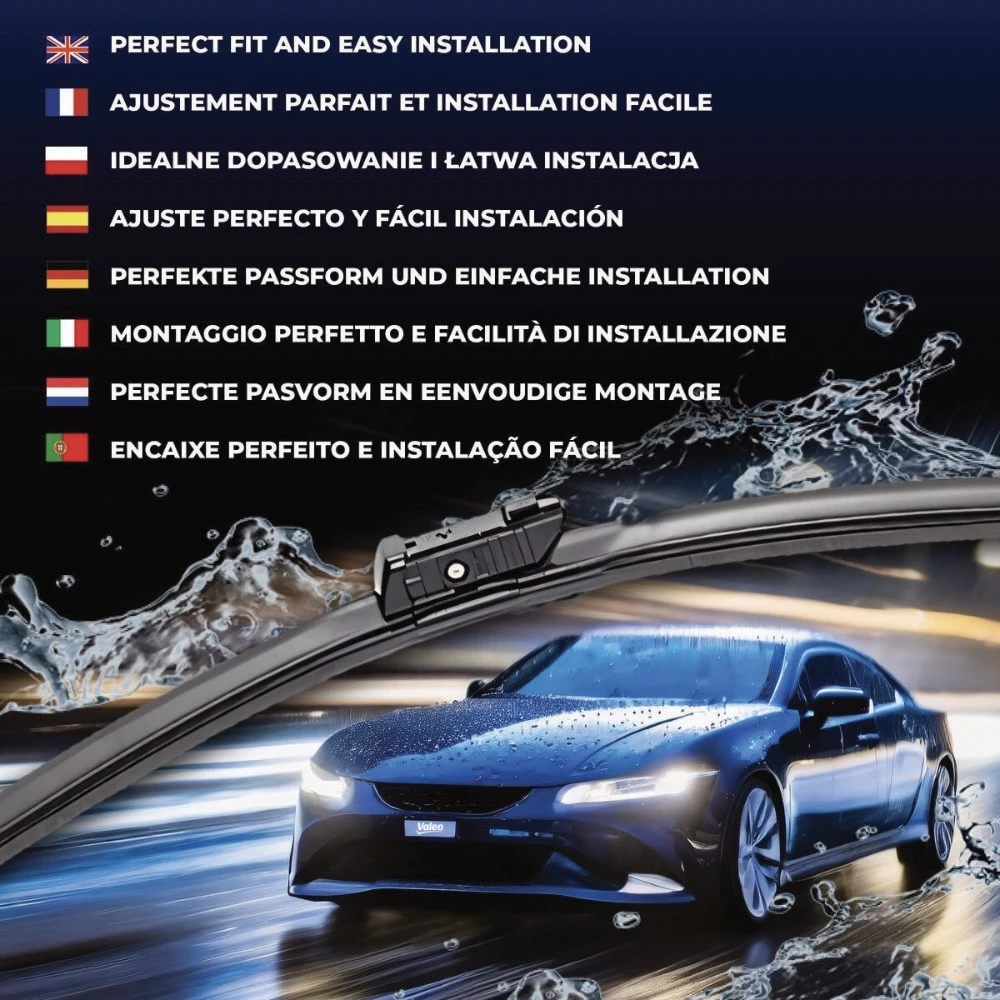 Komplet przednich wycieraczek Valeo Silencio Flat 630 & 550 mm do Audi A6 e-tron Sportback 2024-2026
