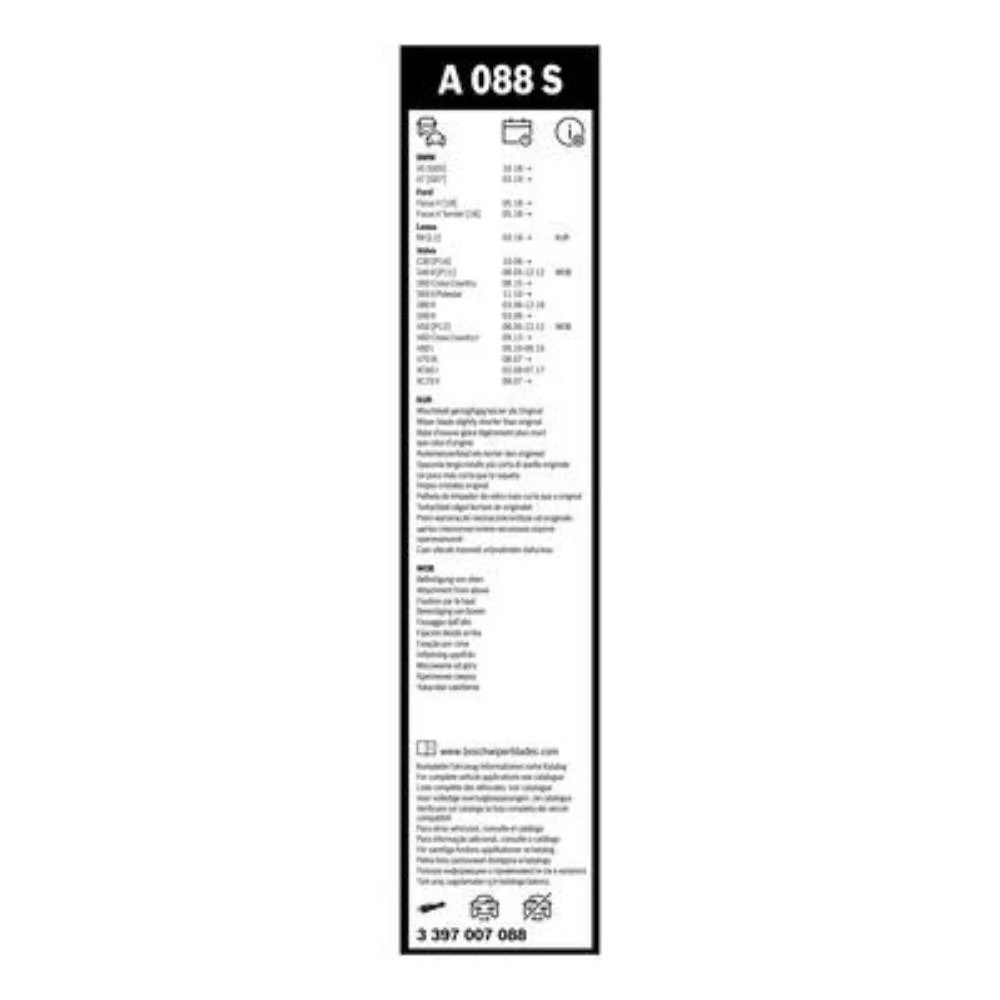 Komplet przednich wycieraczek BOSCH AeroTwin 650 & 500 mm do Ford Focus 4 2018-2026