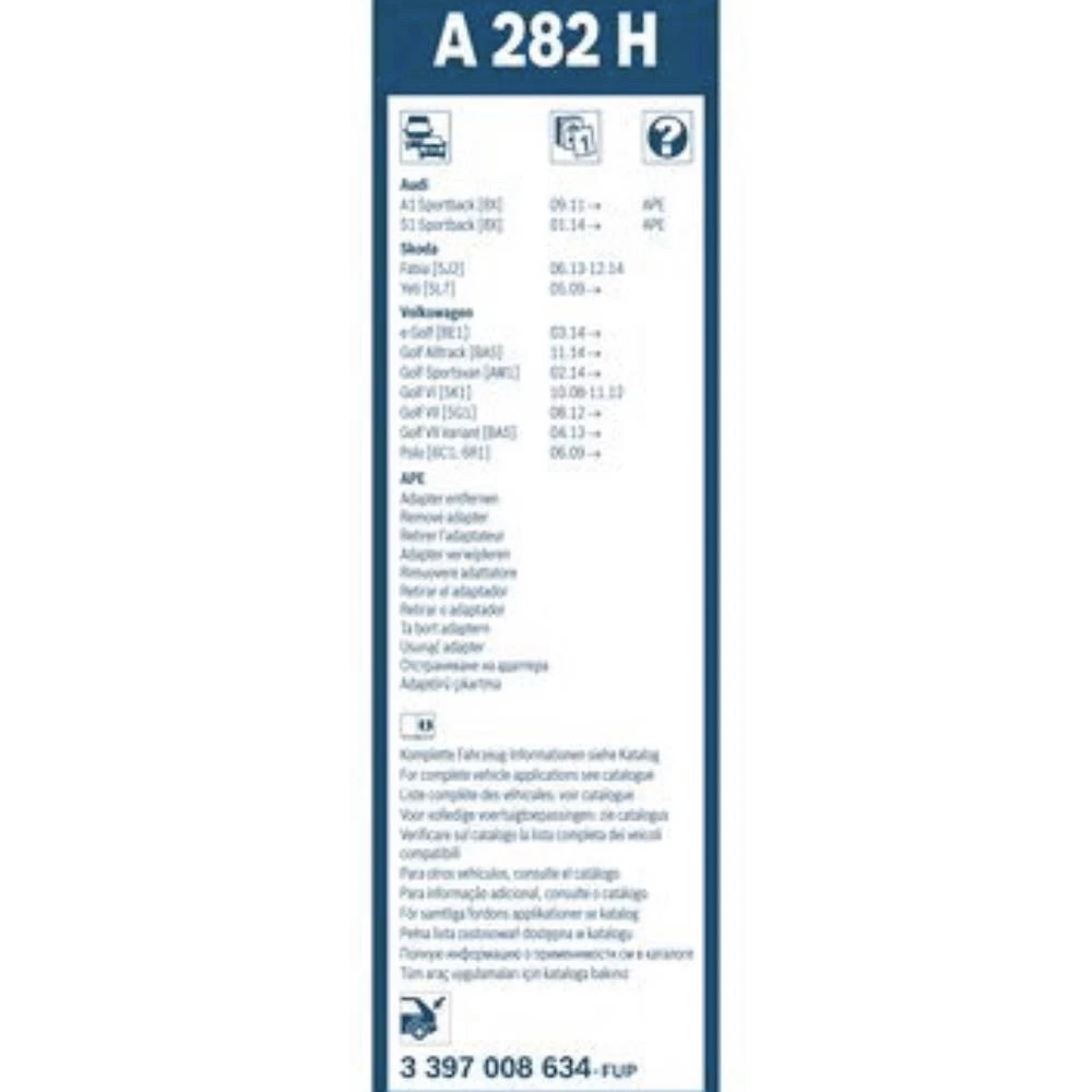 Tylna wycieraczka BOSCH Rear 280 mm do Cupra Terramar 2024-2026
