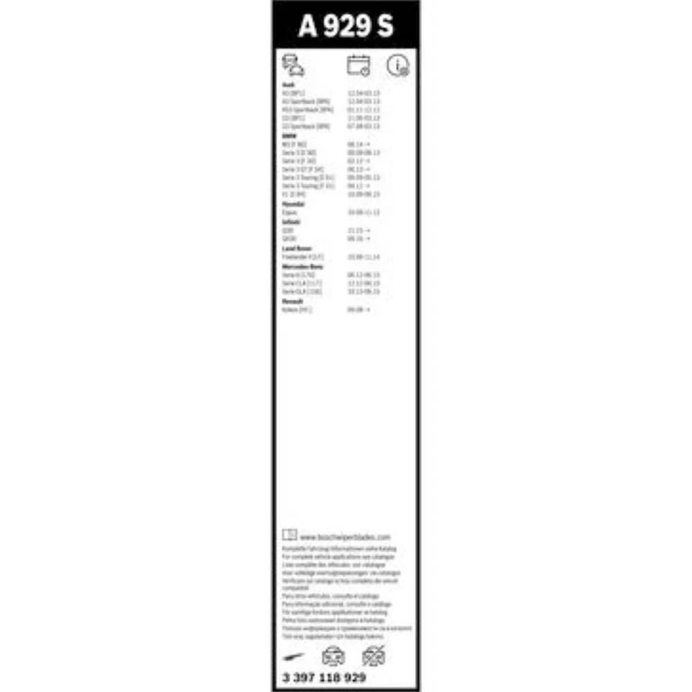 Komplet przednich wycieraczek BOSCH AeroTwin 600 & 475 mm do Alpina B3 | D3 2009-2012