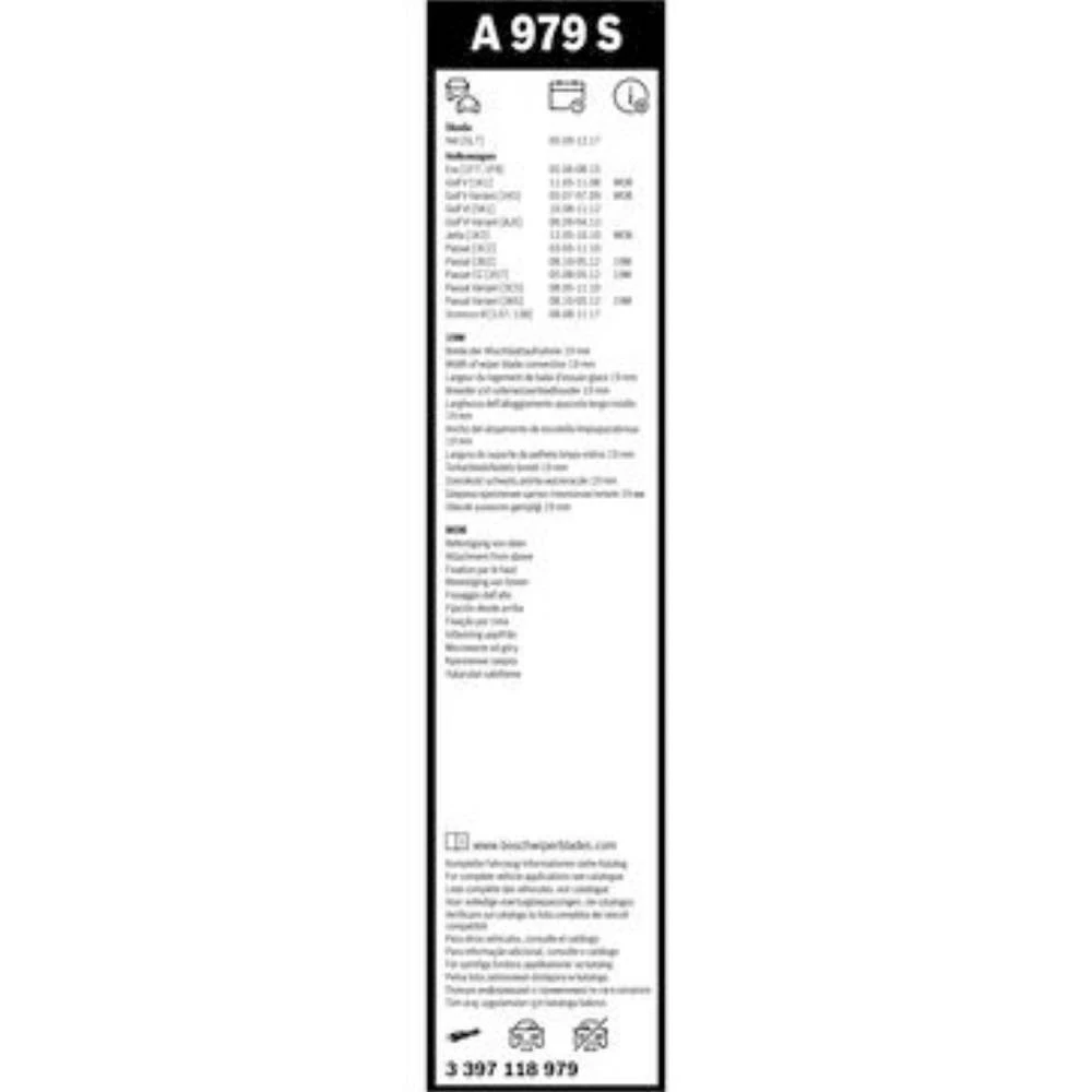 Komplet przednich wycieraczek BOSCH AeroTwin 600 & 475 mm do Aiways U5 2019-2026