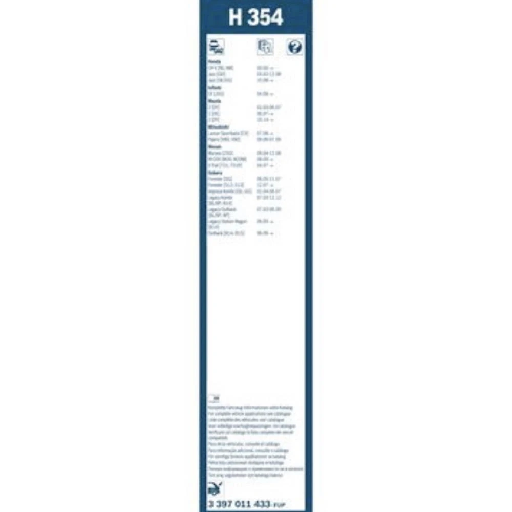 Tylna wycieraczka BOSCH Rear 350 mm do Nissan Leaf 2 2018-2025