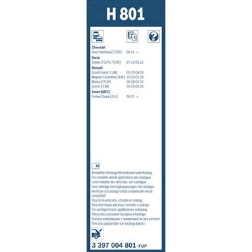 Tylna wycieraczka BOSCH Rear 260 mm do Renault Modus 2004-2005