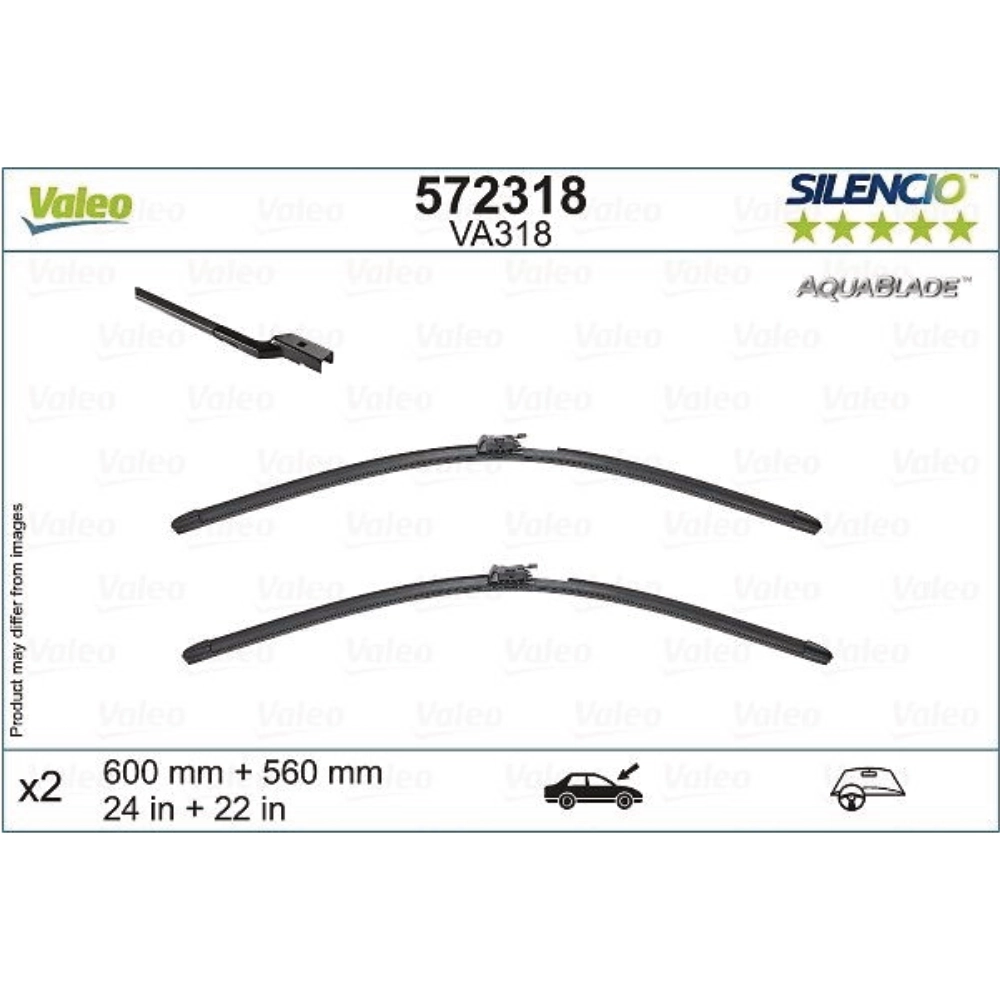 Wycieraczki Valeo Aqua Blade do Mercedes Klasa S