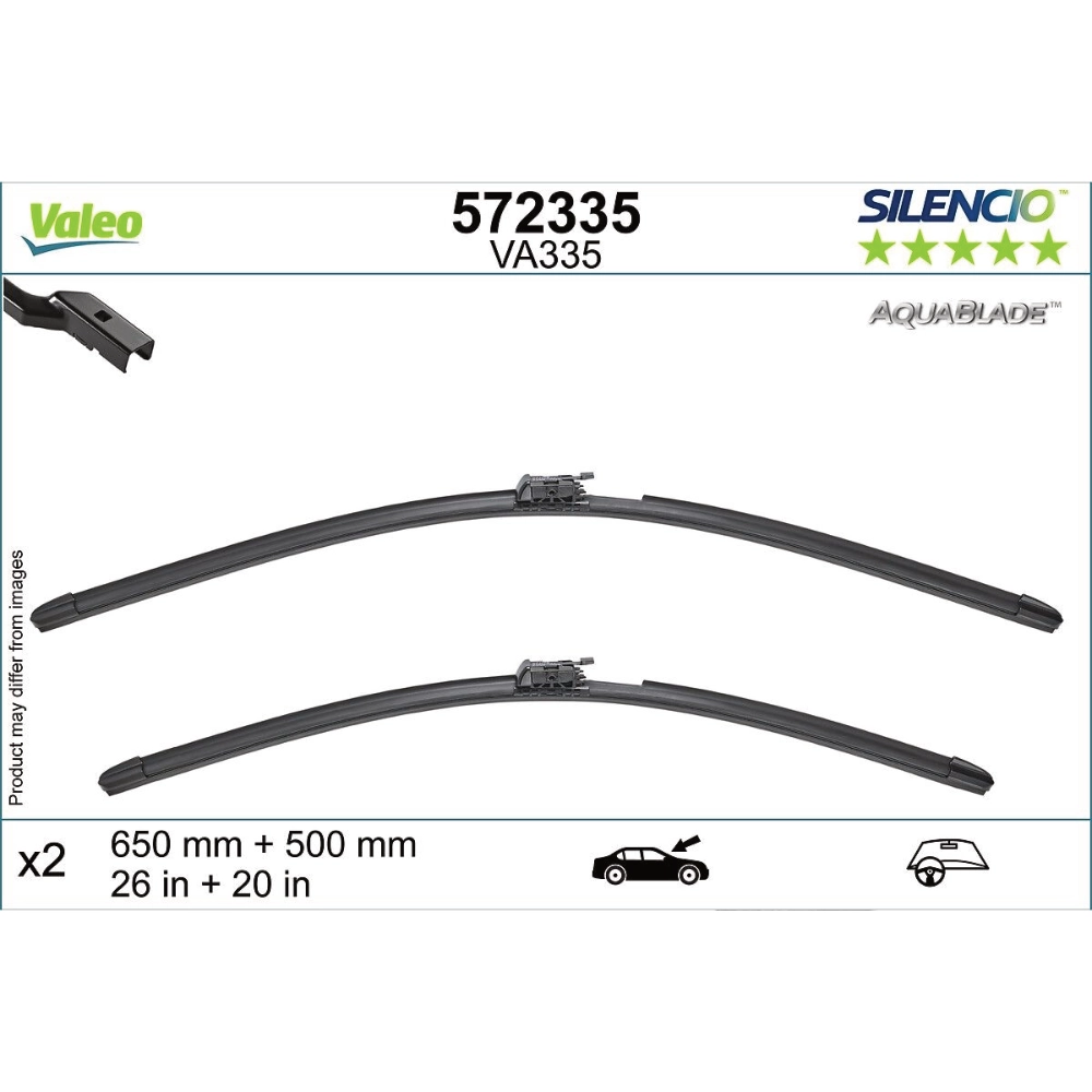 Wiper blades Valeo Aqua Blade for Land Rover Range Rover