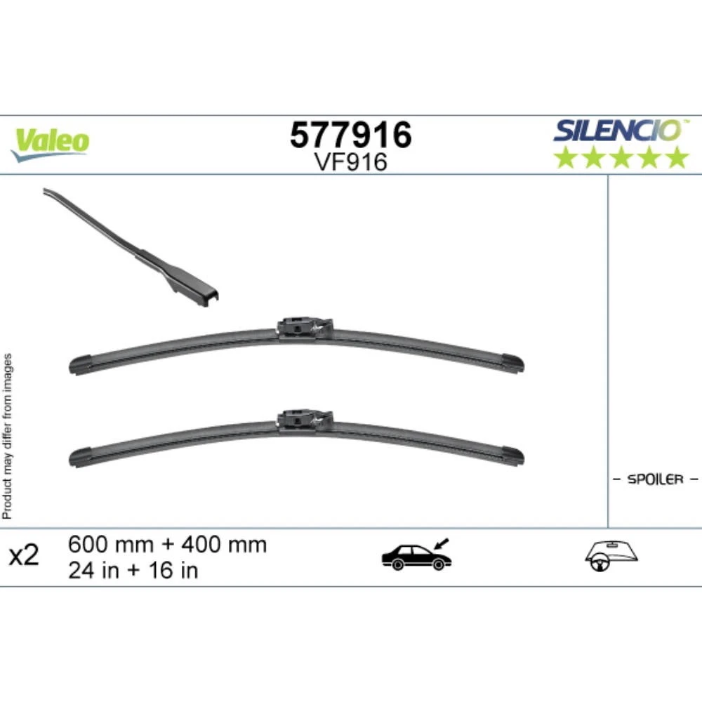 Wycieraczki Valeo Silencio Flat do Dacia Logan