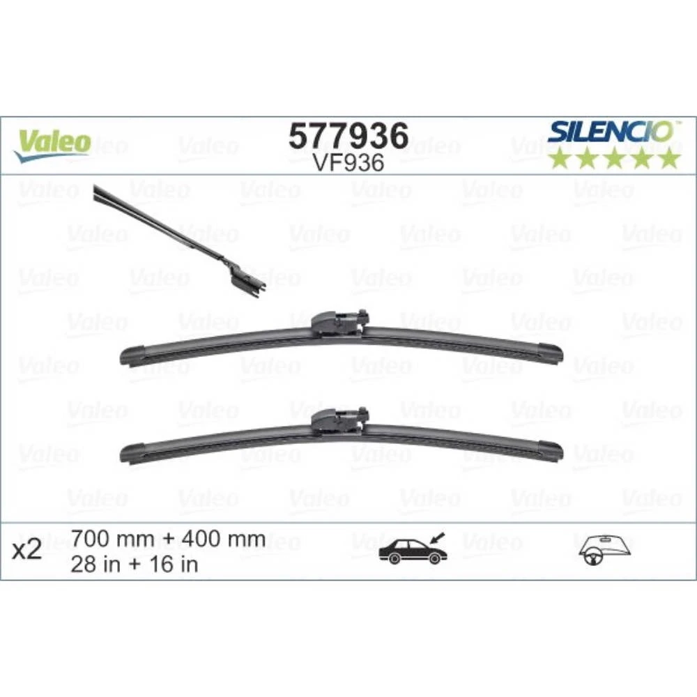 Wycieraczki Valeo Silencio Flat do Toyota Prius