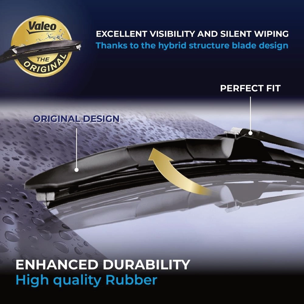 Komplet przednich wycieraczek Valeo Silencio Hybrid 450 & 475 mm do Abarth 124 2016-2026