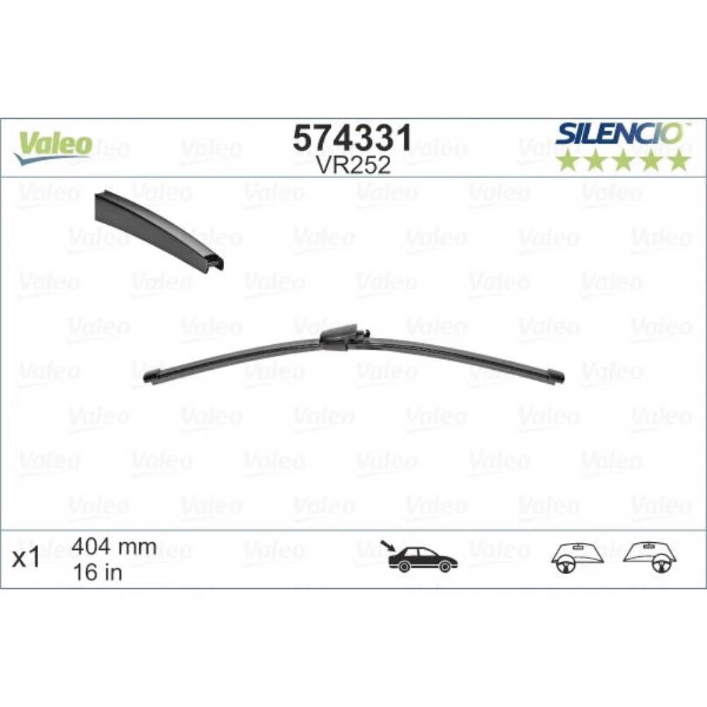 Tylna wycieraczka Valeo Silencio Rear 404 mm do Volkswagen Multivan T5 2003-2013