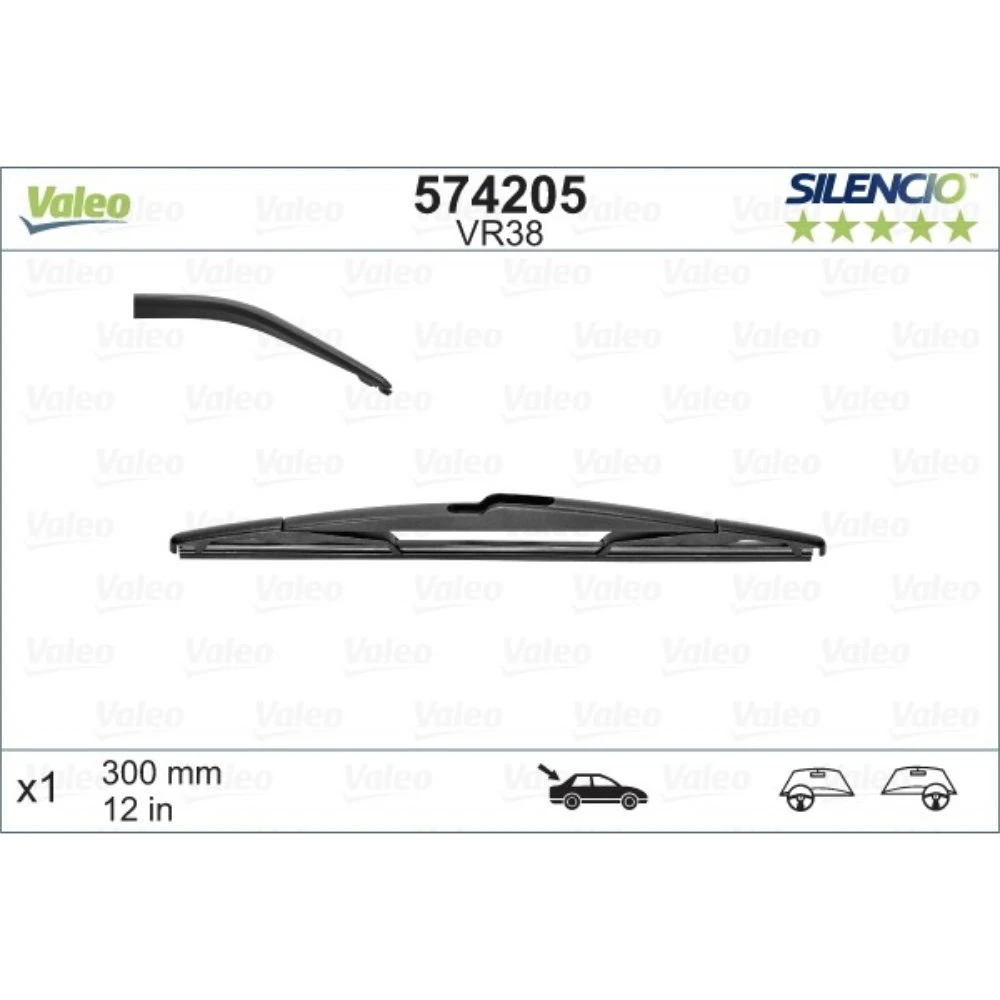 Komplet przednich wycieraczek Valeo Silencio Flat 650 & 475 mm do Lamborghini Urus 2018-2019